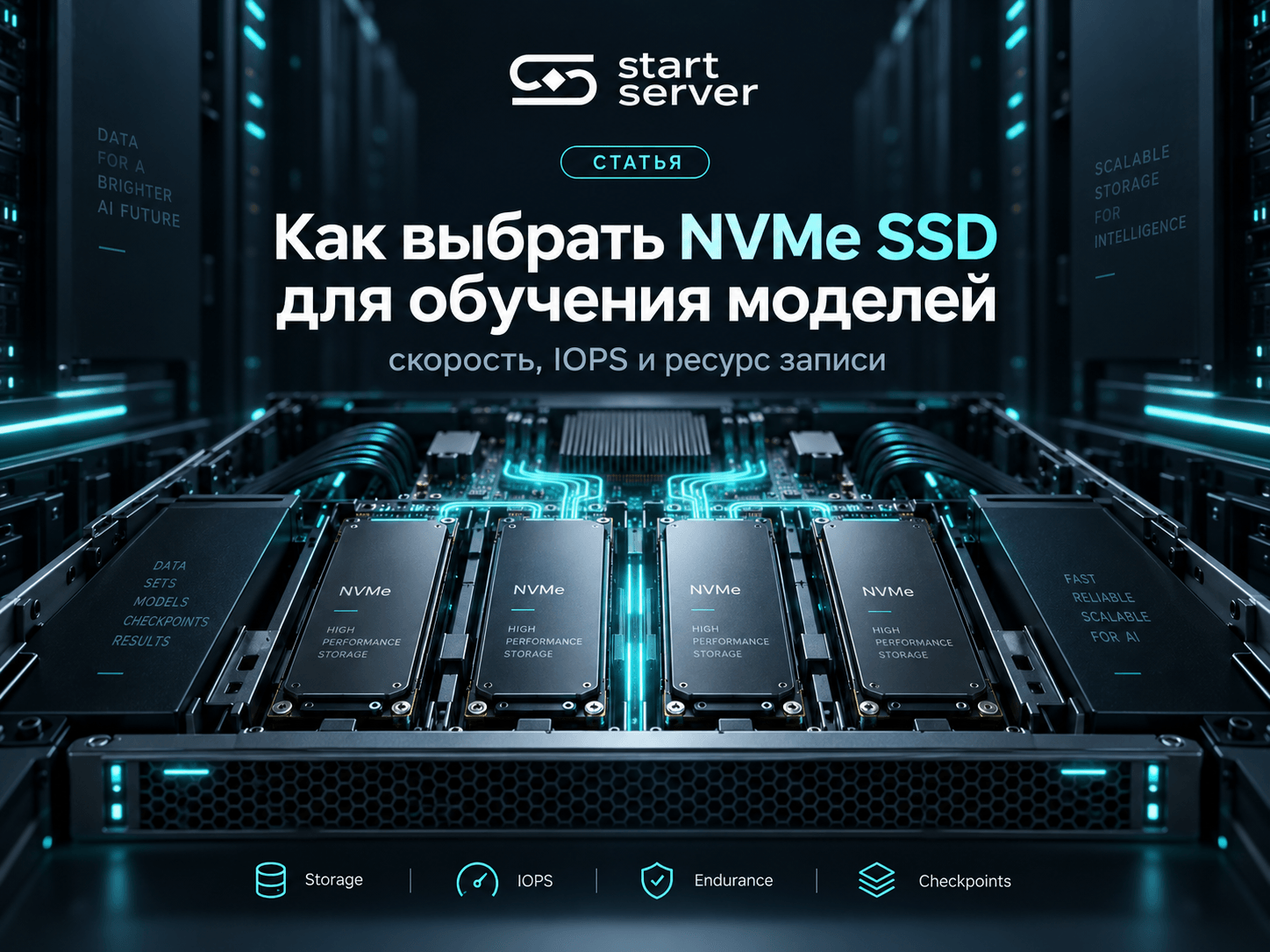 Как выбрать NVMe SSD для обучения моделей: скорость, IOPS и ресурс записи