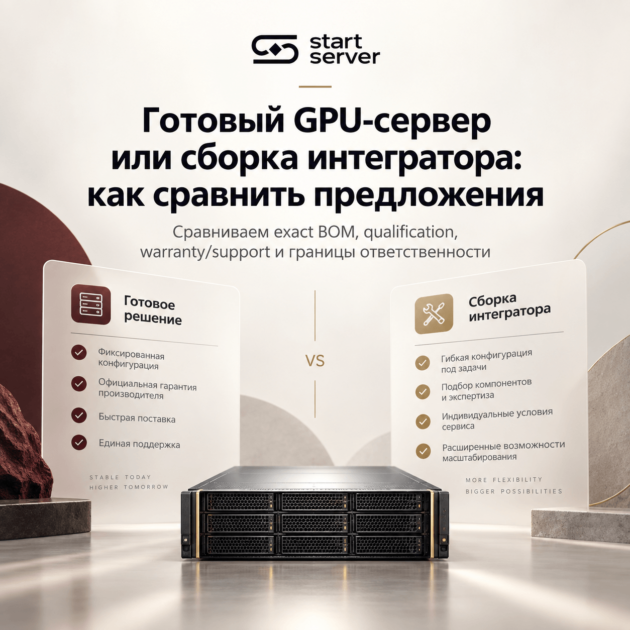 Готовый GPU-сервер или сборка интегратора: Как сравнить предложения