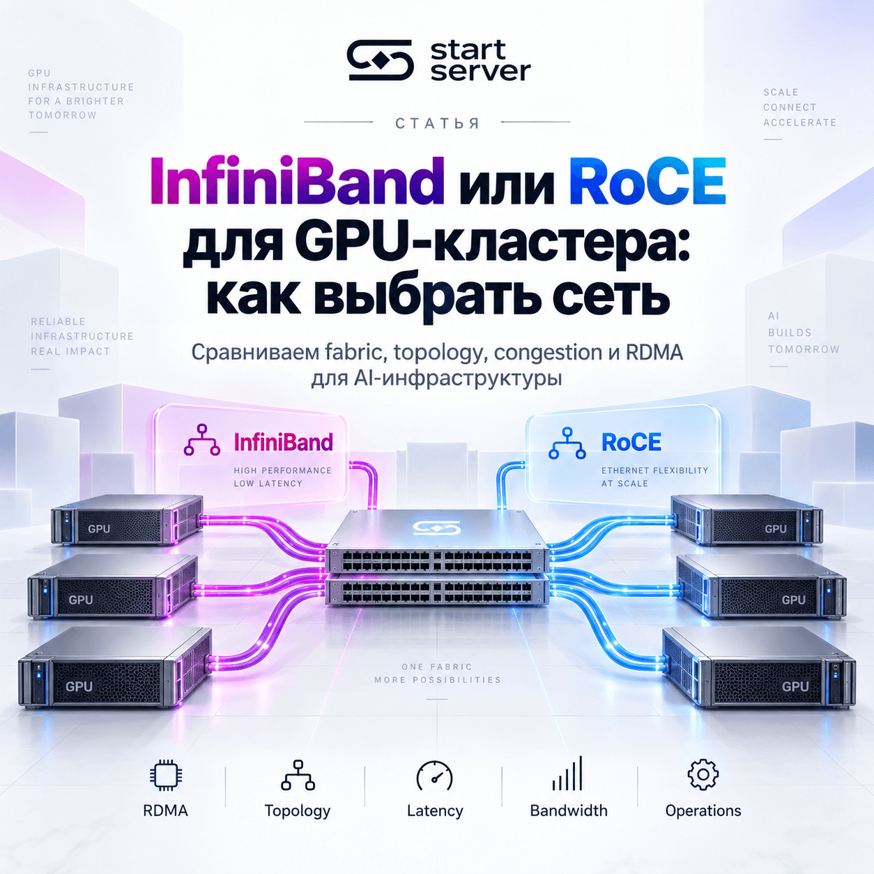 InfiniBand или RoCE для GPU-кластера: как выбрать сеть