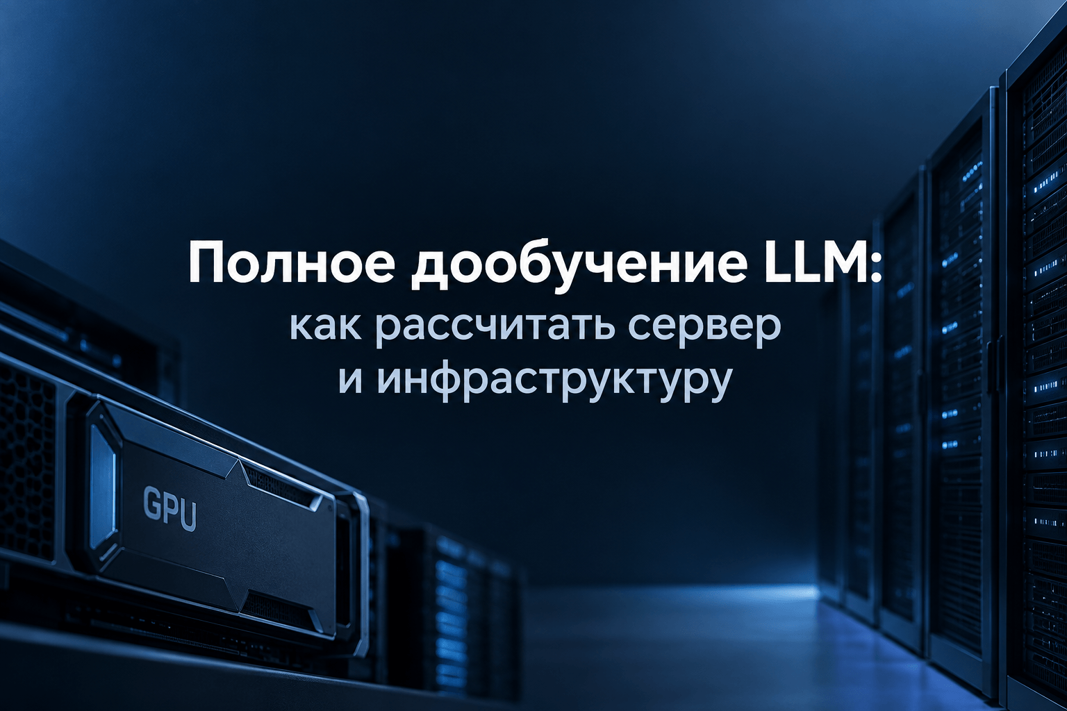 Полное дообучение LLM: Как рассчитать сервер и инфраструктуру