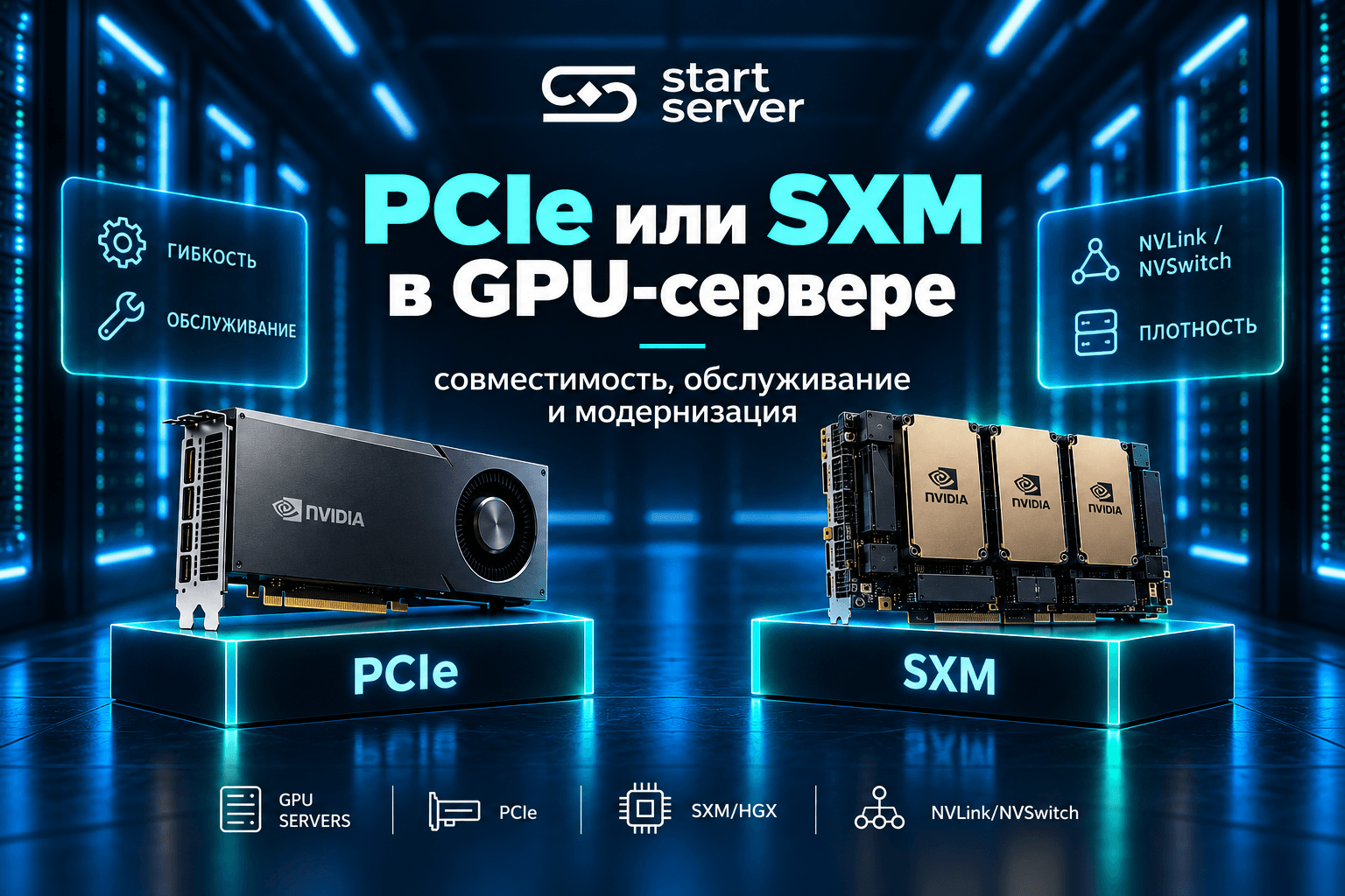Сколько GPU нужно для LLM: как выбрать сервер на 2, 4 или 8 ускорителей