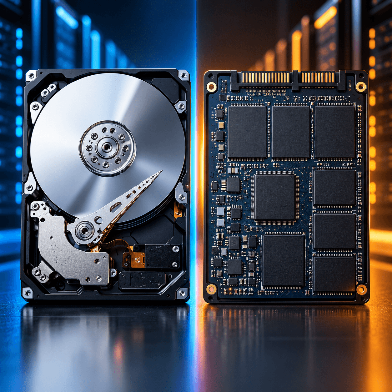 SSD или HDD: Что лучше для сервера и системы хранения данных
