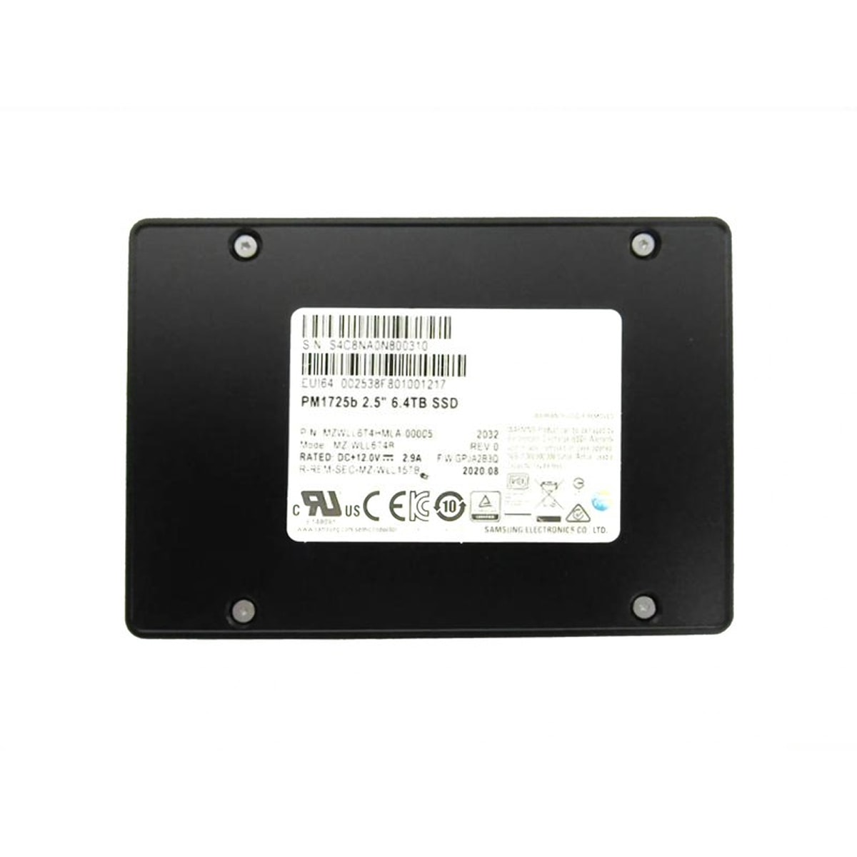 SSD-накопитель Samsung PM1725b — 6.4TB, U.2 2.5"