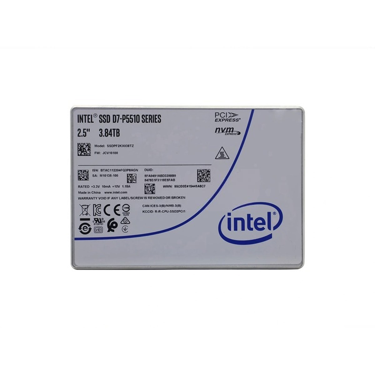 SSD-накопитель Intel D7-P5510 — 3.84TB, U.2 2.5"